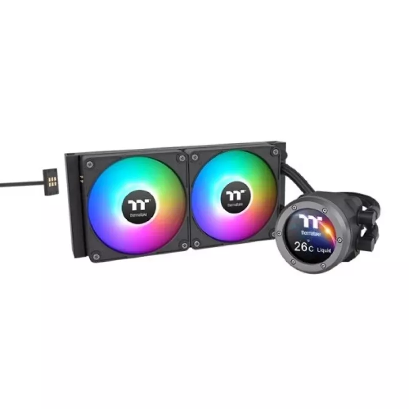 Dissipatore a liquido all-in-one Thermaltake CL-W416-PL14SW-A 14 cm nero