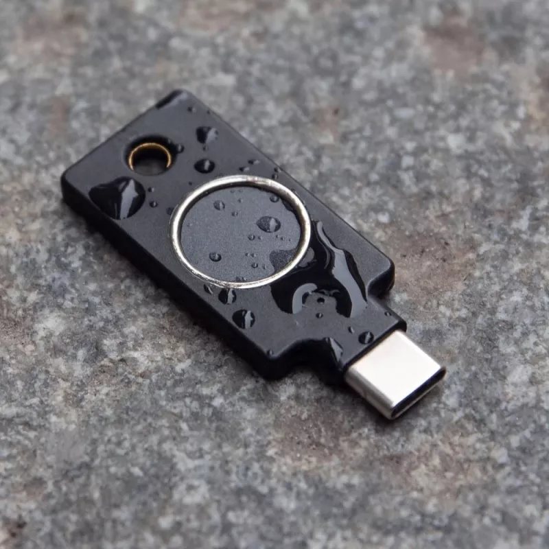 YubiKey C Bio FIDO Edition Yubico nero autenticazione senza password