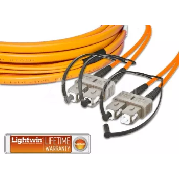 Lightwin cavo patch in fibra ottica duplex piatto di alta qualità, MM OM2, SC - SC cavo patch in fibra ottica (LDP-50 SC-SC 3.0 FD)