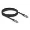 Cavo USB DeLOCK 81192 USB4 Gen 2x2 2m USB-C nero grigio