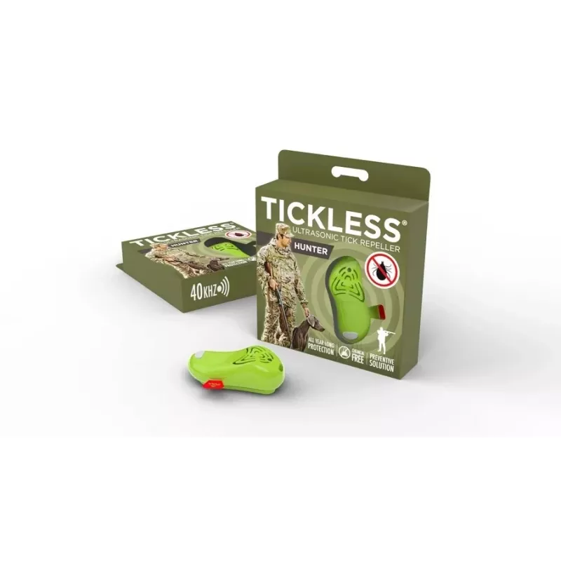 TICKLESS rimozione zecche a ultrasuoni, per cacciatori HUNTER, verde