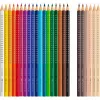Faber-Castell 112819 Grip Skin Tones Matite colorate, 18+6