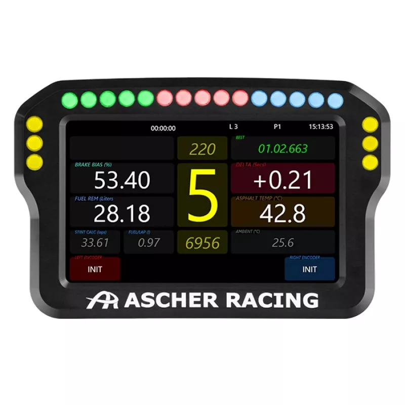 Dashboard per volante Ascher Racing 4