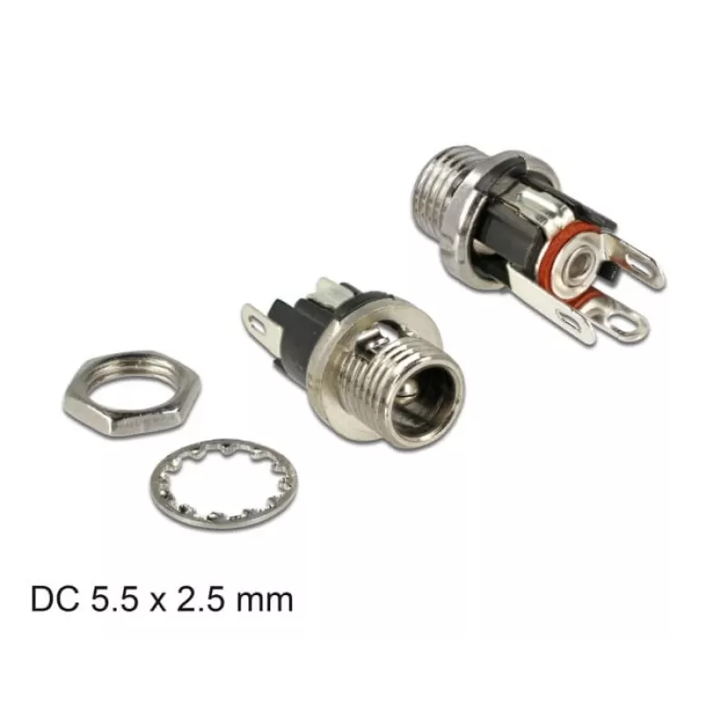Connettore per fili DeLOCK 89911 DC nero nichel