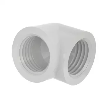 Adattatore a 90° Barrow G1/4 femmina a G1/4 femmina TDWT90SN-V2 — bianco