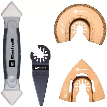 KWB Set multiutensile piastrelle, 4 pezzi, disco abrasivo