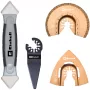 KWB Set multiutensile piastrelle, 4 pezzi, disco abrasivo