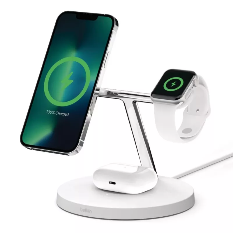 Belkin WIZ017vfWH cuffie ricarica rapida wireless indoor AC bianco
