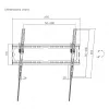Supporto a parete per TV SBOX per schermi 37–70 pollici, inclinabile, carico max 45 kg, modello PLB-3446T-2