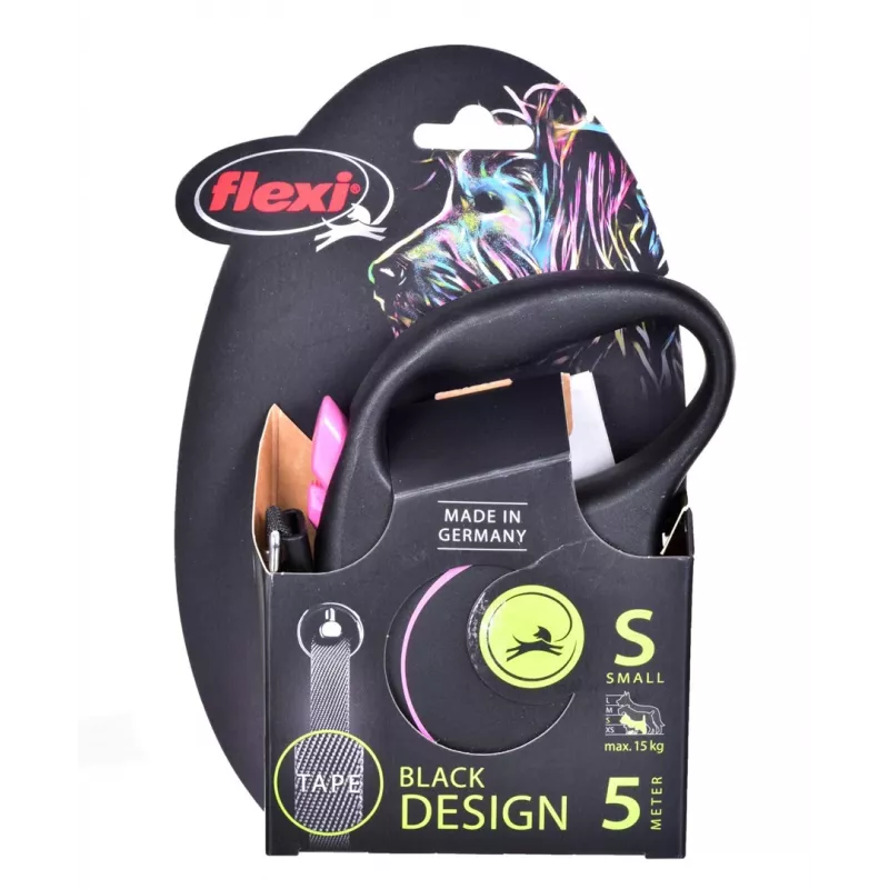 Flexi Black Design S 5 m guinzaglio automatico per cani