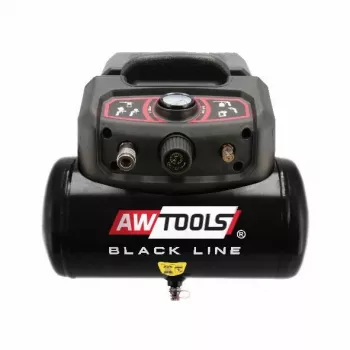 Compressore d'aria AWTools AC6 6L 1,5 PS serbatoio portatile, monostadio 1,5 PS, capacità 6 L