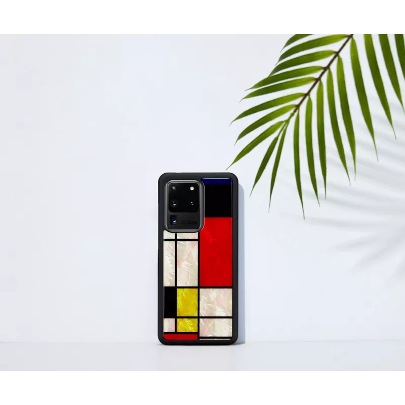 Custodia protettiva iKins per Samsung Galaxy S20 Ultra — Mondrian nero