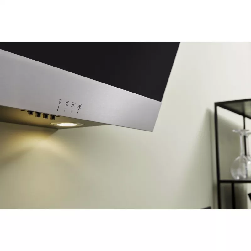 Bauknecht RBHVP 63 LM K cappa a parete, 60 cm, aspirante/filtrante, LED, nero/acciaio inox