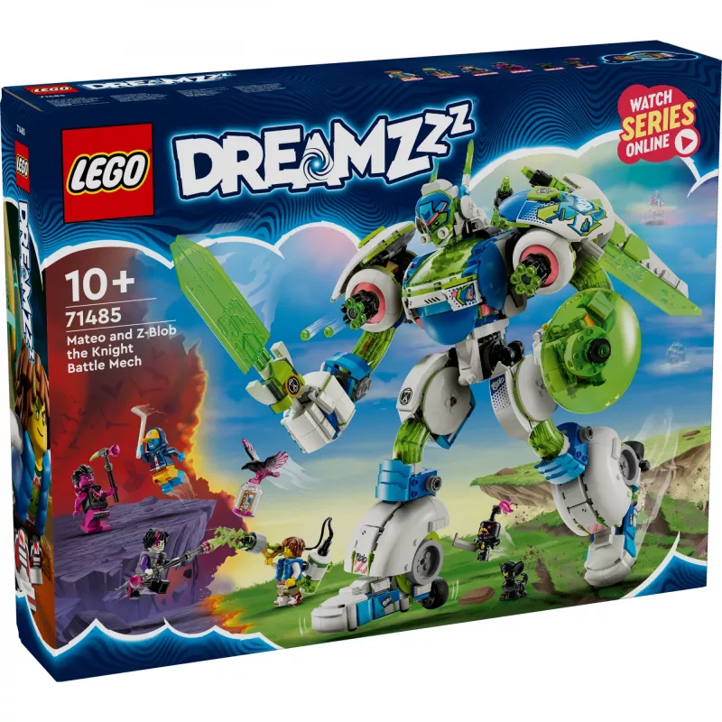 Giocattolo da costruzione LEGO Mateo e Z-Blob il mech cavaliere set 71485 — minifigure e set di gioco mech da costruire