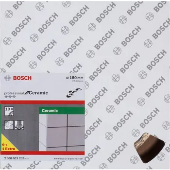 Disco diamantato per ceramica Bosch Professional Ø180 mm, 10 pezzi, foro 22,23 mm