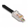 Connettore modulare RJ45 DeLOCK Cat.6 50 pz. con guaine antitorsione