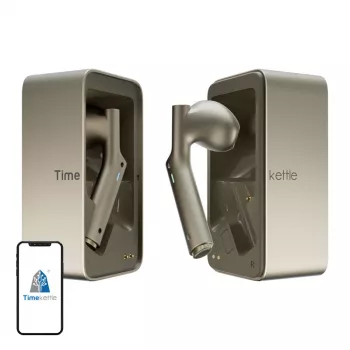 Traduttore in-ear Timekettle W4 AI Gold — auricolari per interpretariato simultaneo