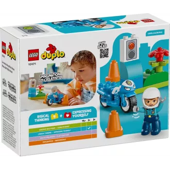 LEGO DUPLO 10471 Moto della polizia blu