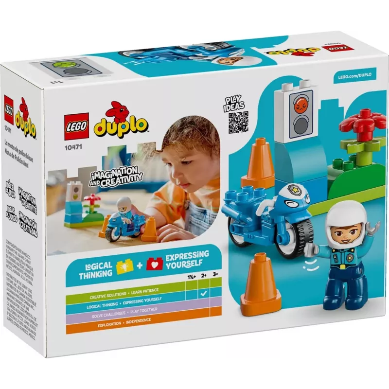 LEGO DUPLO 10471 Moto della polizia blu