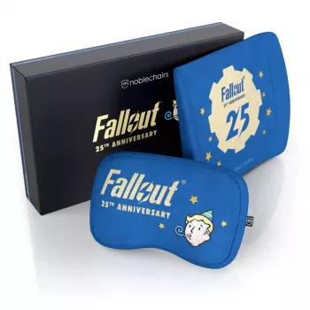 Cuscino per collo/lombare noblechairs Fallout 25th Anniversary Edition blu 2 pz.