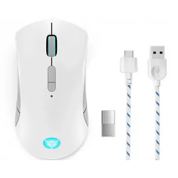 Mouse da gaming Lenovo Legion M600 RF Wireless + Bluetooth + USB Type-A, per ambidestri, 16000 DPI, 9 tasti, ricaricabile