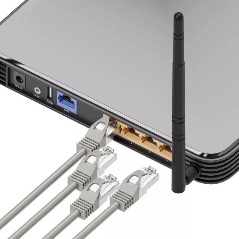 Cavo patch Ethernet Extralink Cat 5e UTP, 10 m, RJ-45–RJ-45, grigio