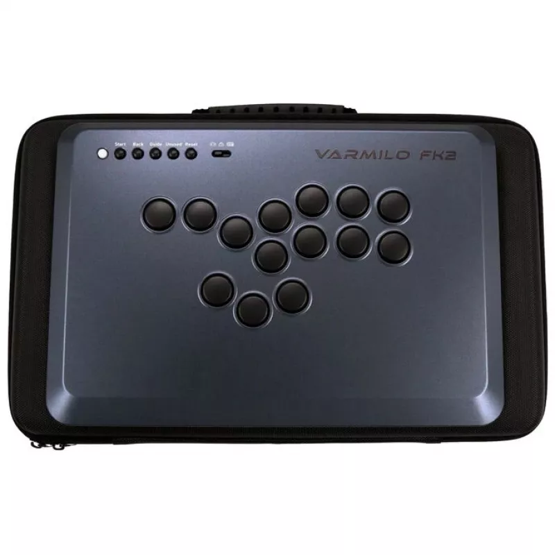 Controller arcade USB con filo Varmilo FK2 Shadow Metal – gamepad arcade compatto
