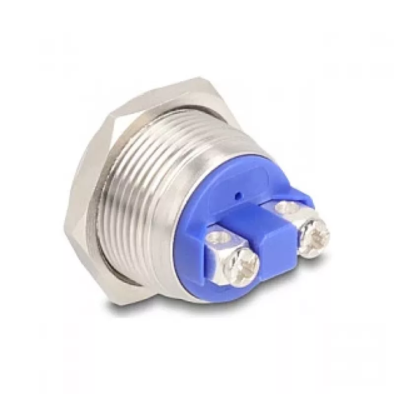 Pulsante DeLOCK 22040 2P nichel acciaio inox 250V 5A