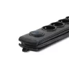 Protezione da sovratensione Qoltec 50172 nero 6 prese AC 230V 5 m