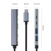 Qoltec 53790 hub adattatore USB-C 3.1 5in1 | USB-C PD | USB-C | 2x USB 2.0 | USB 3.0