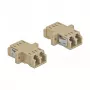 Adattatore in fibra ottica DELOCK LC femmina a femmina OM2 duplex (2 pezzi, sacchetto in polietilene)