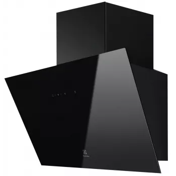 Cappa da parete Electrolux LFV626K, nero, 598×396 mm, 615 m³/h a ricircolo, 62 dB, filtro ai carboni attivi