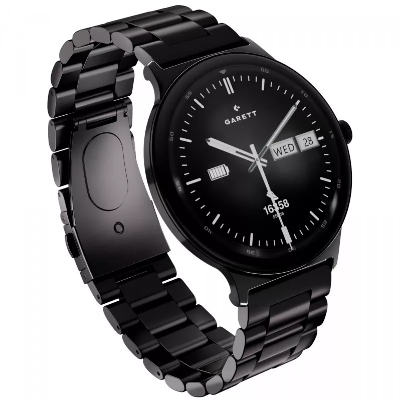 Smartwatch Garett Quantum – nero acciaio inox