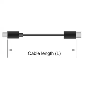 DeLOCK - adattatore audio invertito - mini connettore maschio 4 poli (M) a mini connettore maschio 4 poli (M) - 13cm - nero (65896)
