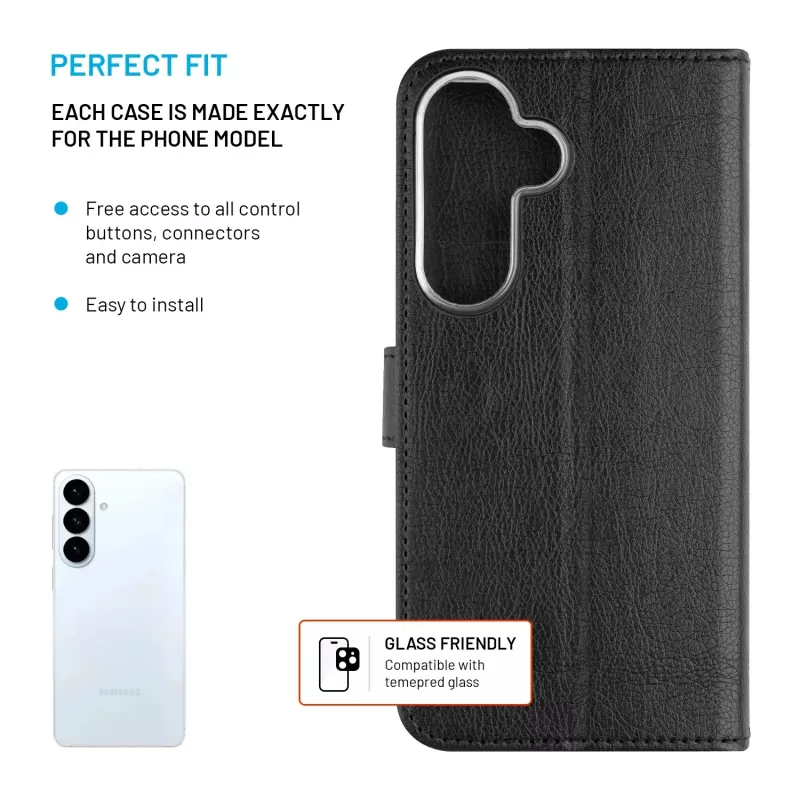 FIXED Opus per Samsung Galaxy S26+, nero | Cover posteriore fissa