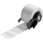 Brady, M6-96-427, vinile, autolaminante, bianco/trasparente, opaco, 25,40 x 9,53(19,05) mm, per diametro cavo 2,00 - 3,00 mm, permanente (250 pz.) (173917)