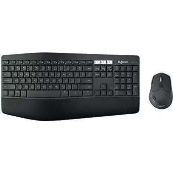 Combo tastiera e mouse Logitech MK850 Performance – dimensione completa (100%) – wireless – RF wireless + Bluetooth – QWERTY – nero – mouse incluso