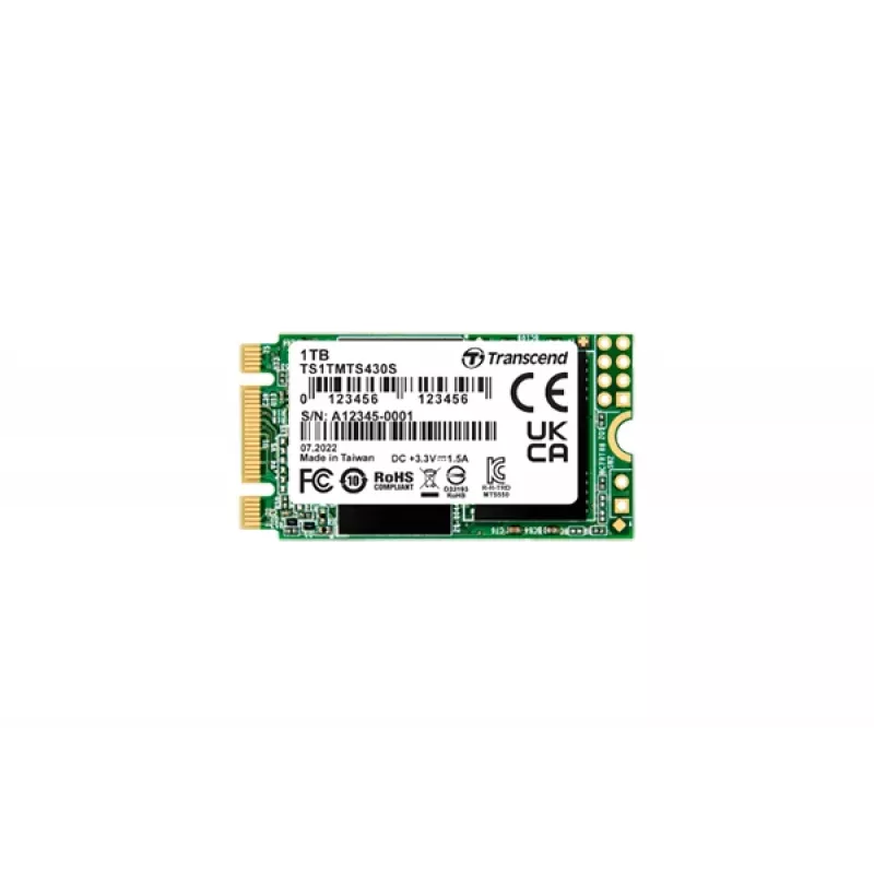 Unità SSD Transcend 1 TB M.2 SATA III 3D-NAND Modello 430S