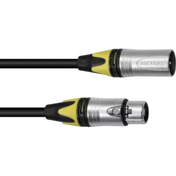 Cavo XLR PSSO 3 poli 20 m nero con connettori Neutrik