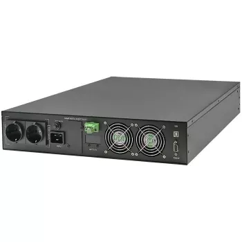 Qoltec UPS AWARYJNY DO RACK 3KVA 3000W fattore di potenza 1.0 LCD EPO USB on-LINE (3VA, 3000W, UPS online a doppia conversione), UPS
