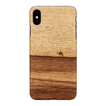 Custodia per smartphone man and wood per iPhone XS Max — terra nero