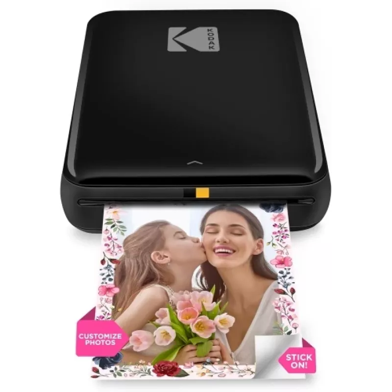 Stampante fotografica istantanea mobile Kodak STEP a colori ZINK 2x3'' 1 ppm, Bluetooth, nera