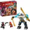 LEGO NINJAGO Set 71827 Mech armatura da combattimento di Zane, 92 pezzi, 2 minifigure, altezza 100 mm, età 6+