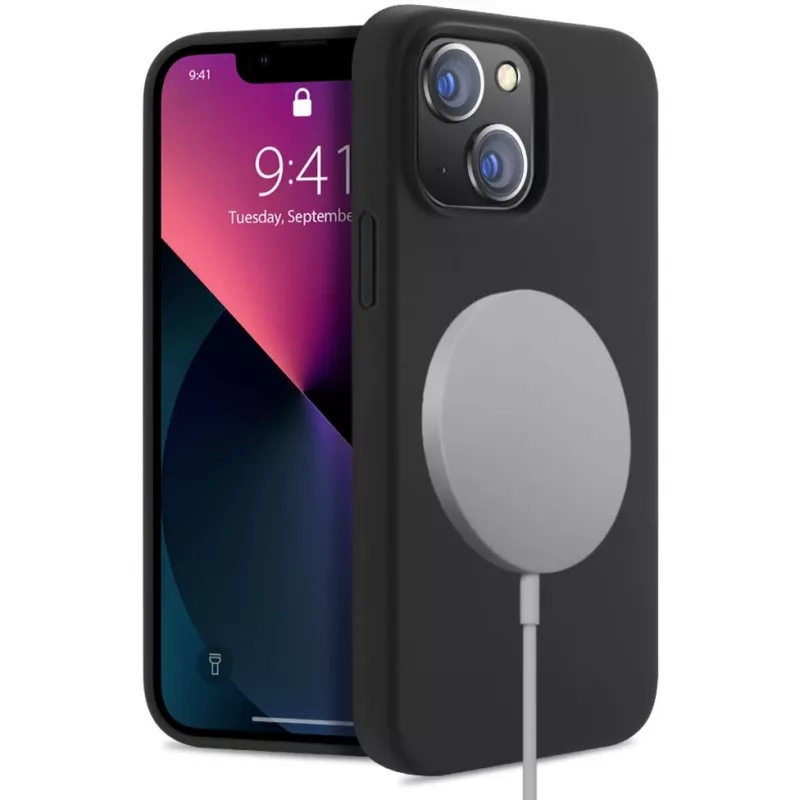StyleShell Shock, custodia per cellulare nero, iPhone 16 Plus, compatibile MagSafe