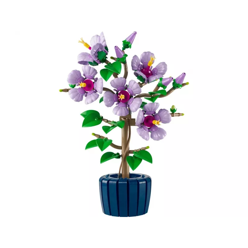 LEGO Botanical Set da costruzione Hibiscus Flower 10372 – 660 pezzi, modello da esposizione, 250×360×130 mm