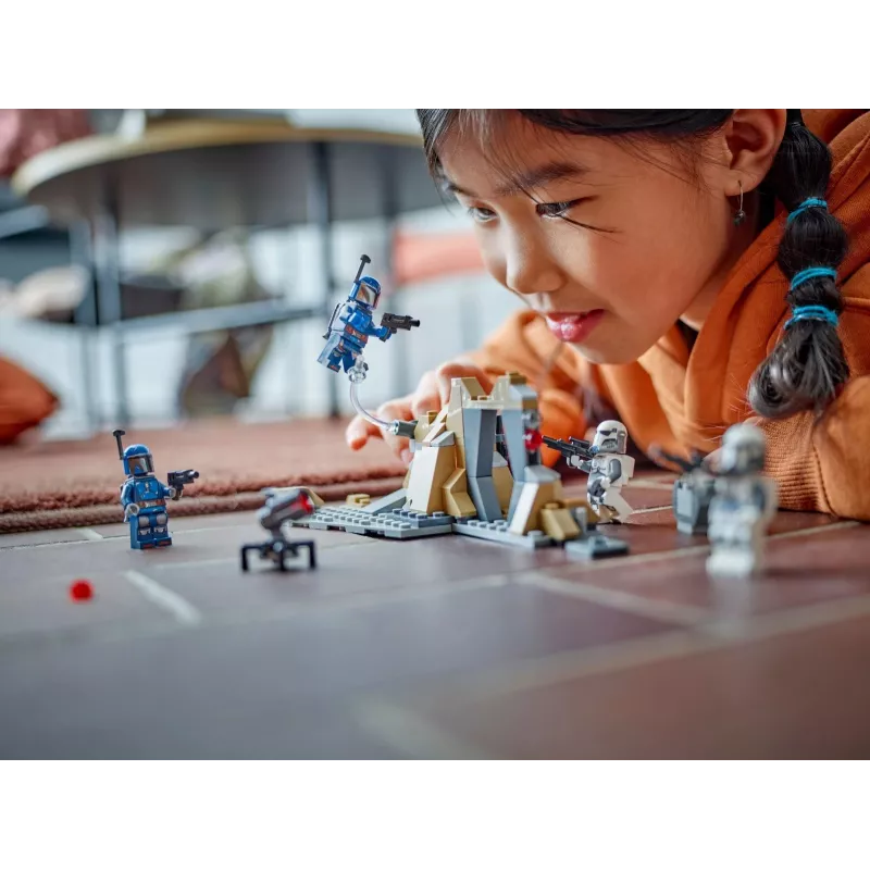 Giocattolo da costruzione LEGO Star Wars Ambush on Mandalore Battle Pack 75373 — 4 minifigure, 109 pezzi, età 6+