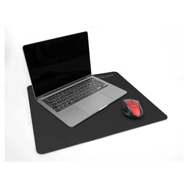 Tappetino per mouse DeLOCK 12149 nero 400x450 mm gomma base antiscivolo