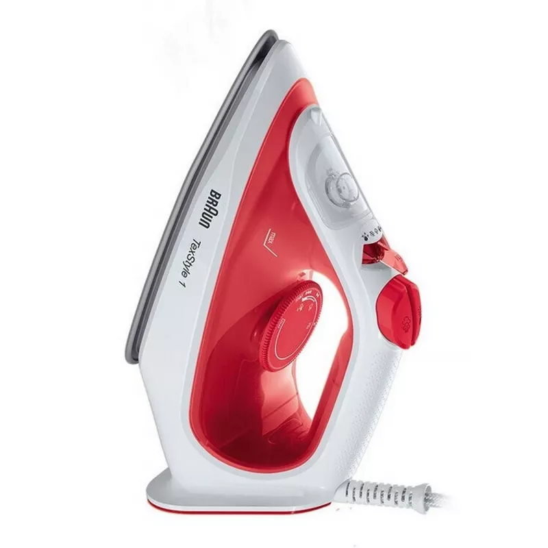 Braun SI 1019 RD Ferro da stiro a vapore piastra antiaderente 1900 W rosso