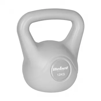 Kettlebell REBEL ACTIVE bituminoso Grigio 12 kg