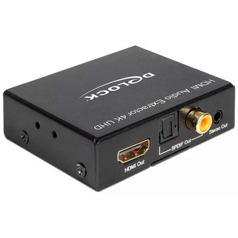 Estrattore audio HDMI stereo / 5.1 canali 4K, adattatore nero
